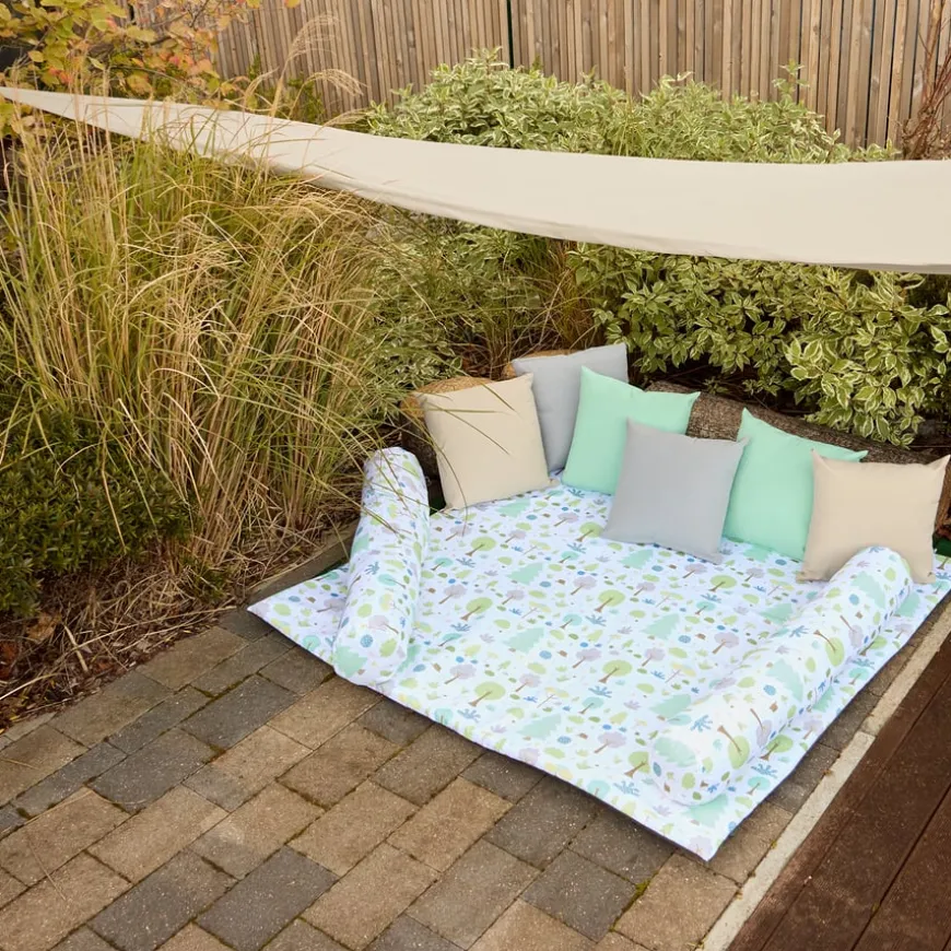 TTS Tonal Woodland Indoor Outdoor Mat, Cushions & Canopy