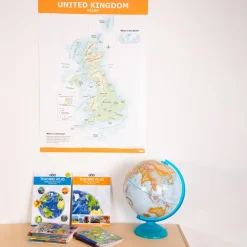 TTS UK Map Political and Physical A1 KS2