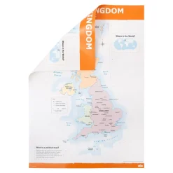 TTS UK Map Political and Physical A1 KS2