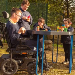 TTS Wheelchair Accessible Tuff Tray Table + Stand