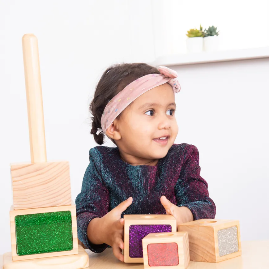 TTS Wooden Glitter Stacker Tower