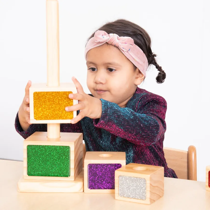 TTS Wooden Glitter Stacker Tower