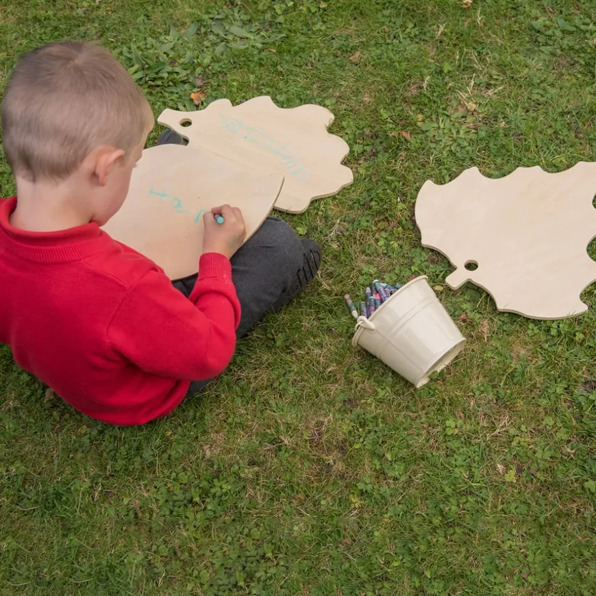 TTS Wooden Leaf Mark Making Boards with Stand