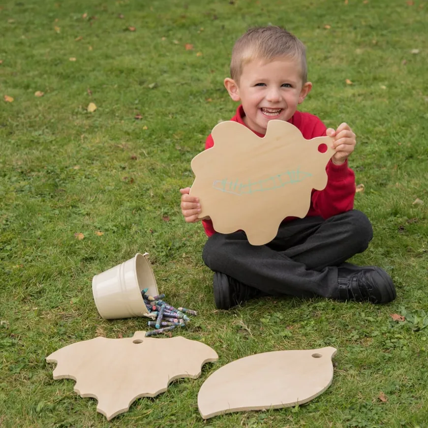TTS Wooden Leaf Mark Making Boards with Stand