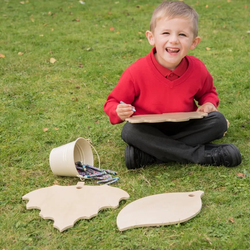 TTS Wooden Leaf Mark Making Boards with Stand