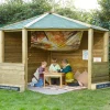 TTS Wooden Outdoor Corner Play Cottage