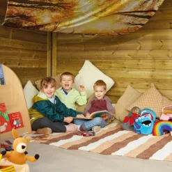 TTS Wooden Outdoor Corner Play Cottage