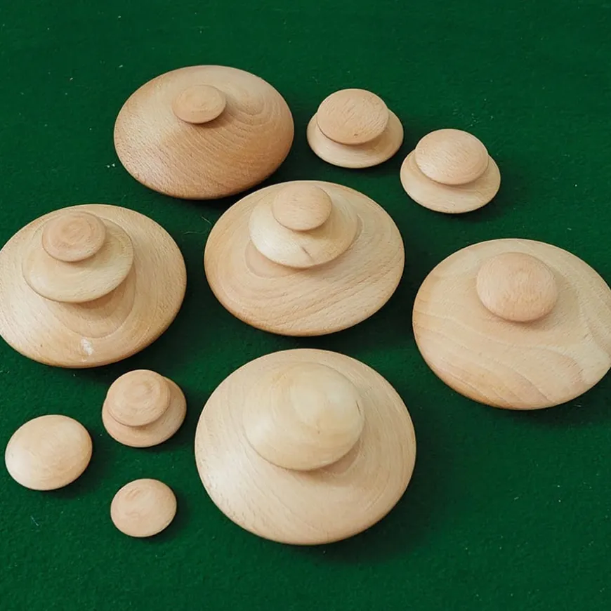 TTS Wooden Stacking Pebbles