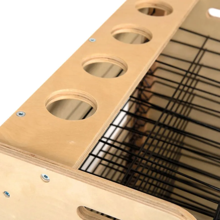 TTS Wooden Table Top Drying Rack 14 Shelves