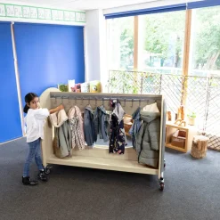 Tuf2 Classroom Cloakroom Trolley Maple