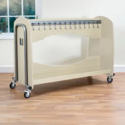 Tuf2 Classroom Cloakroom Trolley Maple