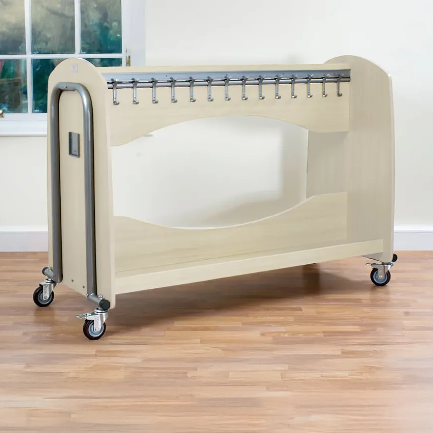 Tuf2 Classroom Cloakroom Trolley Maple