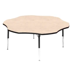 Tuf-Top™ Height Adjustable Flower Shaped Table