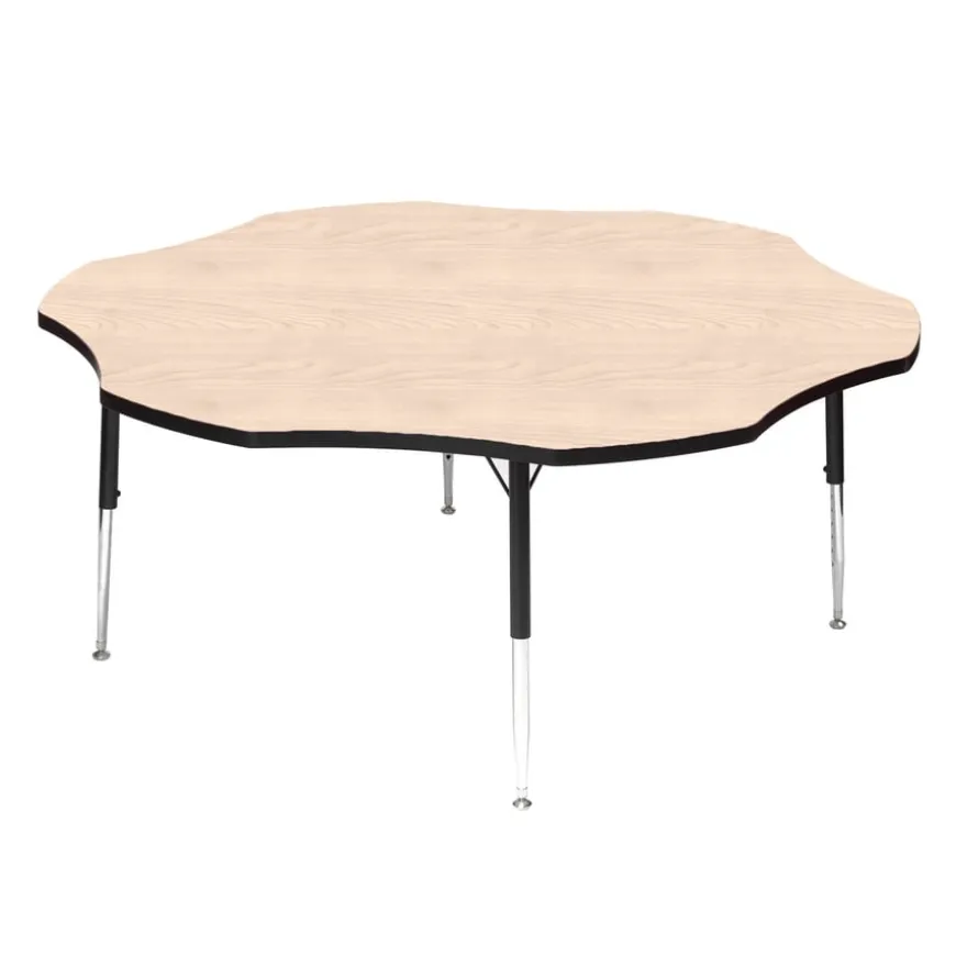 Tuf-Top™ Height Adjustable Flower Shaped Table