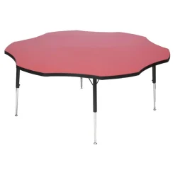 Tuf-Top™ Height Adjustable Flower Shaped Table