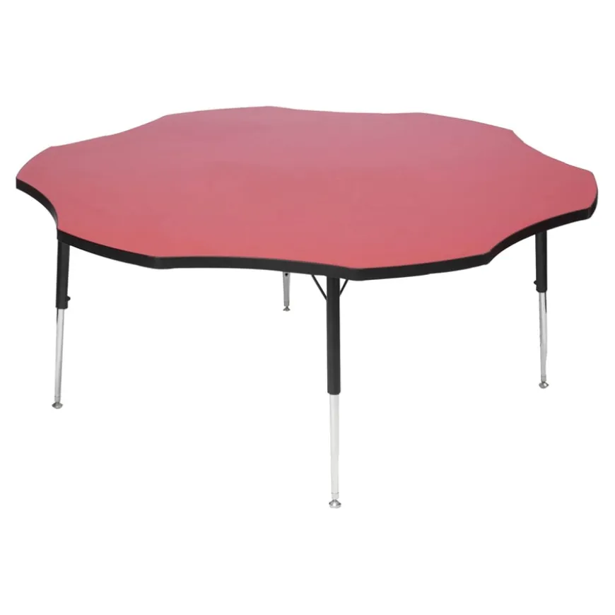 Tuf-Top™ Height Adjustable Flower Shaped Table