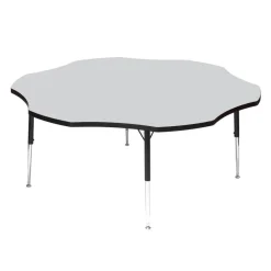 Tuf-Top™ Height Adjustable Flower Shaped Table