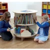 Two Level Rotating Bookcase Centre D75 x H82cm