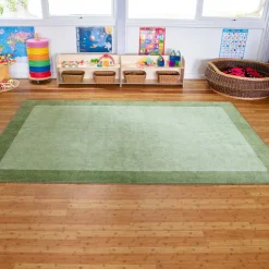 Two Tone Border Rectangular Carpet