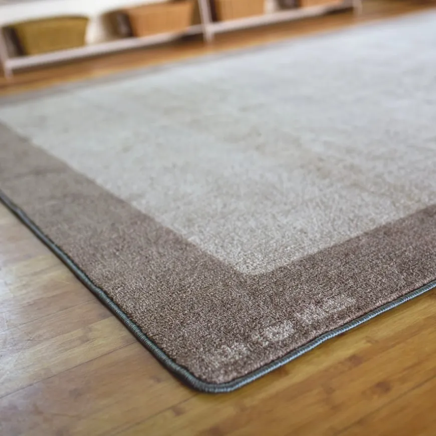 Two Tone Border Rectangular Carpet