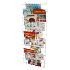 Vertical Wall Mounted Book Rack H1165 x W435 x D70mm
