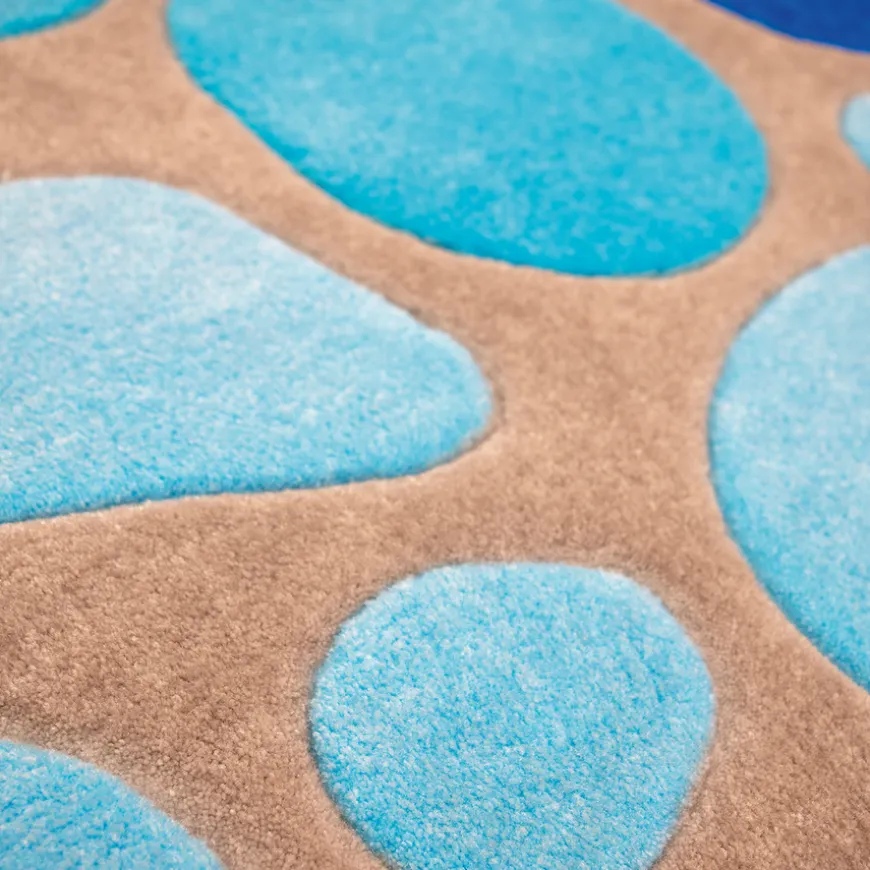 Water Droplet Super Deluxe Carved Carpet