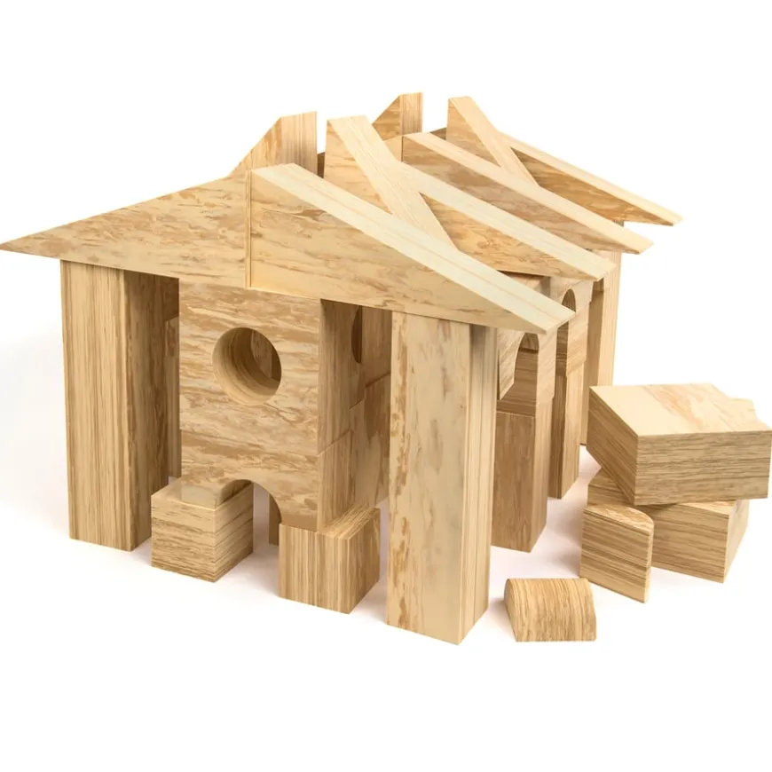 Weplay Soft Wood Effect Foam Construction Blocks