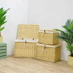 Wicker Storage Hamper Baskets