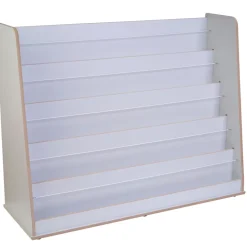 Wide Free Standing Book Display Unit Grey
