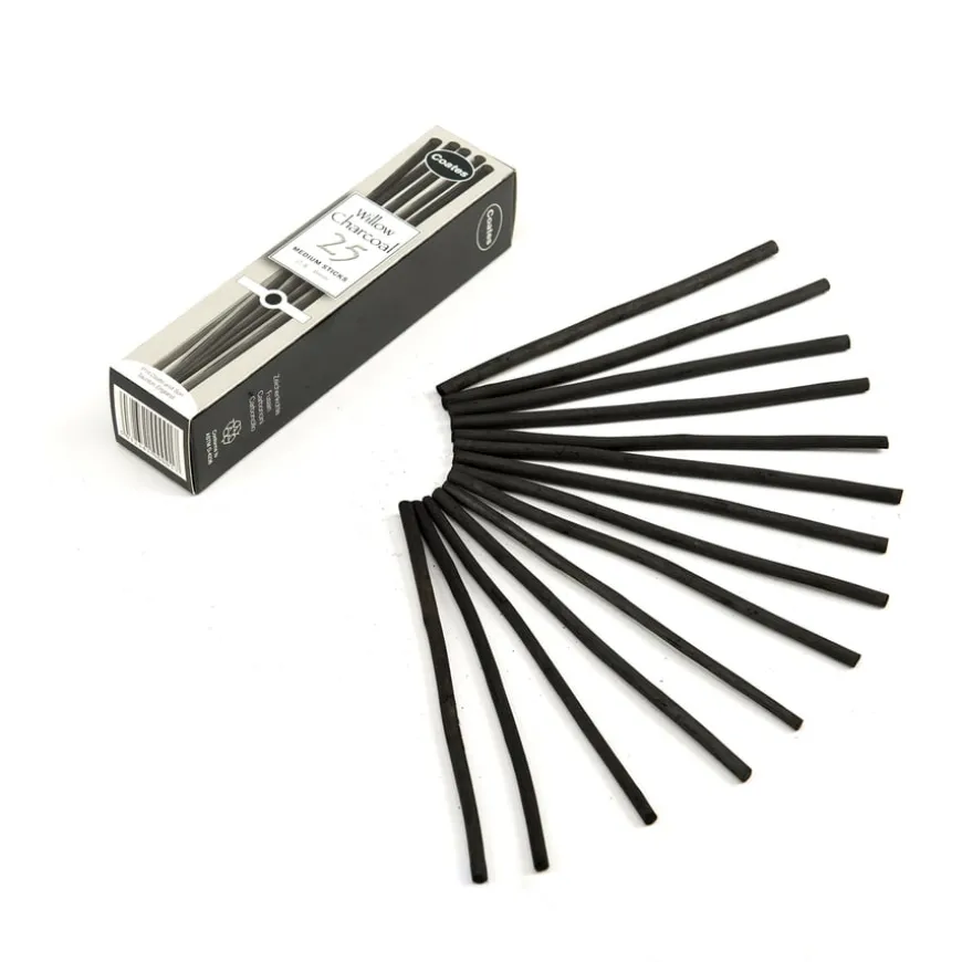 Willow Charcoal Sticks 25pk Medium