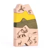 Wooden Cave Drawing Blocks 5pcs
