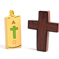 Wooden Christian Symbols 5pk
