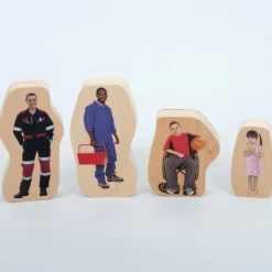 Wooden Community and Occupation People Blocks