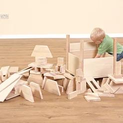 Wooden Creative Crate with Blocks 100pcs