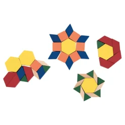 Wooden Geometric Pattern Blocks 250pk