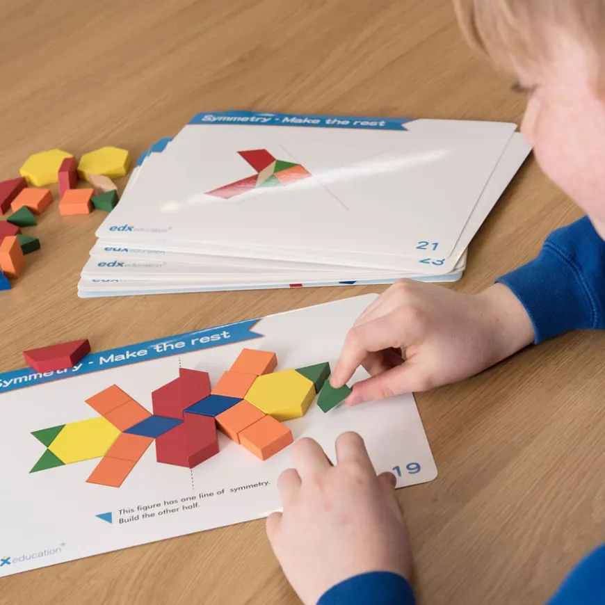 Wooden Geometric Pattern Blocks 250pk