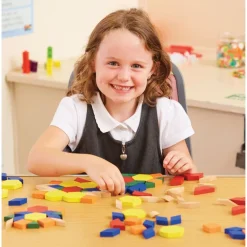 Wooden Geometric Pattern Blocks 250pk