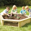 Wooden Hexagonal Planter