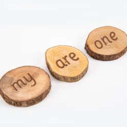 Wooden 100 High Frequency Word Pieces