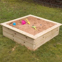 Wooden Mini Square Sandbox & Planter H310 x W1150 x D1150mm