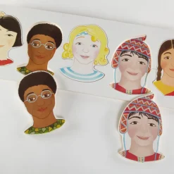 Wooden Multicultural Jigsaw Puzzle 5pcs