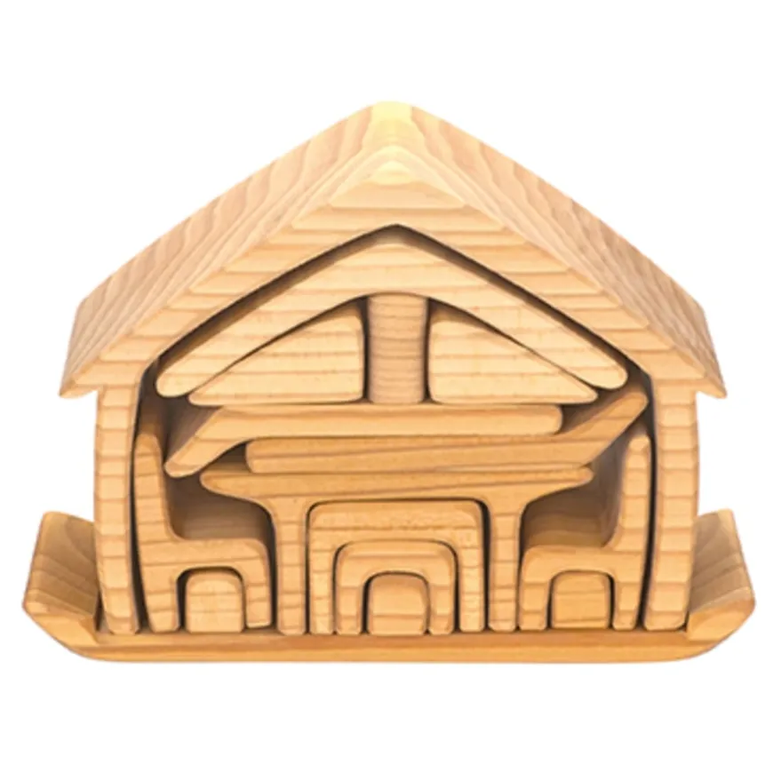 Wooden Nesting Houses 3pk