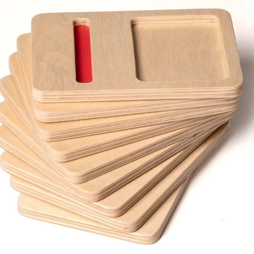Wooden Number Trays 9pk