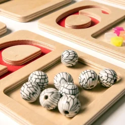 Wooden Number Trays 9pk