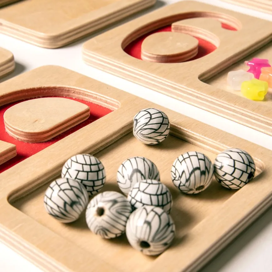 Wooden Number Trays 9pk