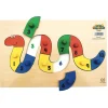 1 - 10 Wooden Number Worm Peg Puzzle