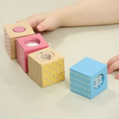 Wooden Sensory Blocks 8pk