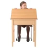 Wooden Single Locker Desks H760mm
