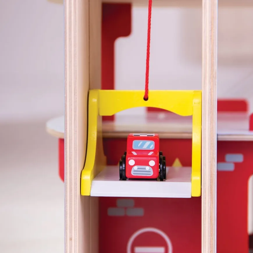 Wooden Small World Car Garage