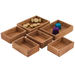 Wooden Sorting Boxes 6pk